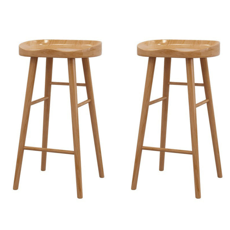 Luxury Solid Wood Bar Table Set 1/2/5/6/11 Pieces Counter Table with Backless Stools