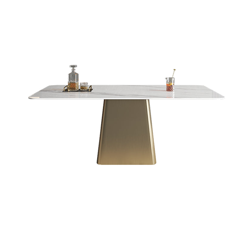 Glam Dining Set 1/2/4/7 Pieces Sintered Stone Top Table with Wingback Chairs