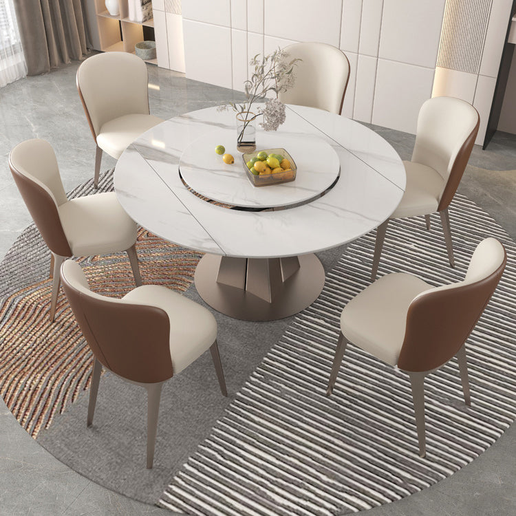 Modern Sintered Stone Dining Table Set 1/2/5/7 Pieces Dining Set for Home Use