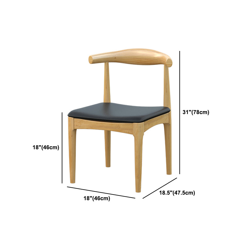 Contemporary Dining Set 1/4/5 Pcs Solid Wood Dining Table and Chairs