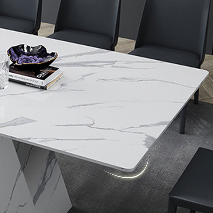 Modern Dining Set 1/4/5/6 Pcs Sintered Stone Dining Table with Side Chairs