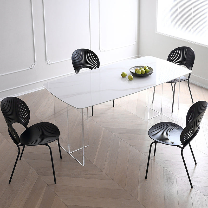 Modern Kitchen Stone Furniture Set 1/4/5 Pcs Dining Table Set with 4 Chairs