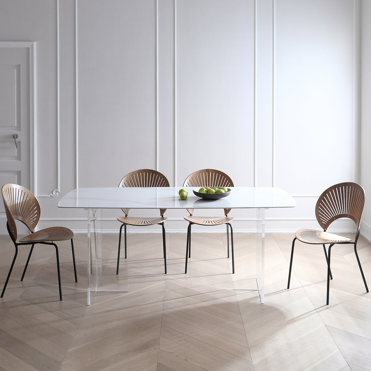 Modern Kitchen Stone Furniture Set 1/4/5 Pcs Dining Table Set with 4 Chairs