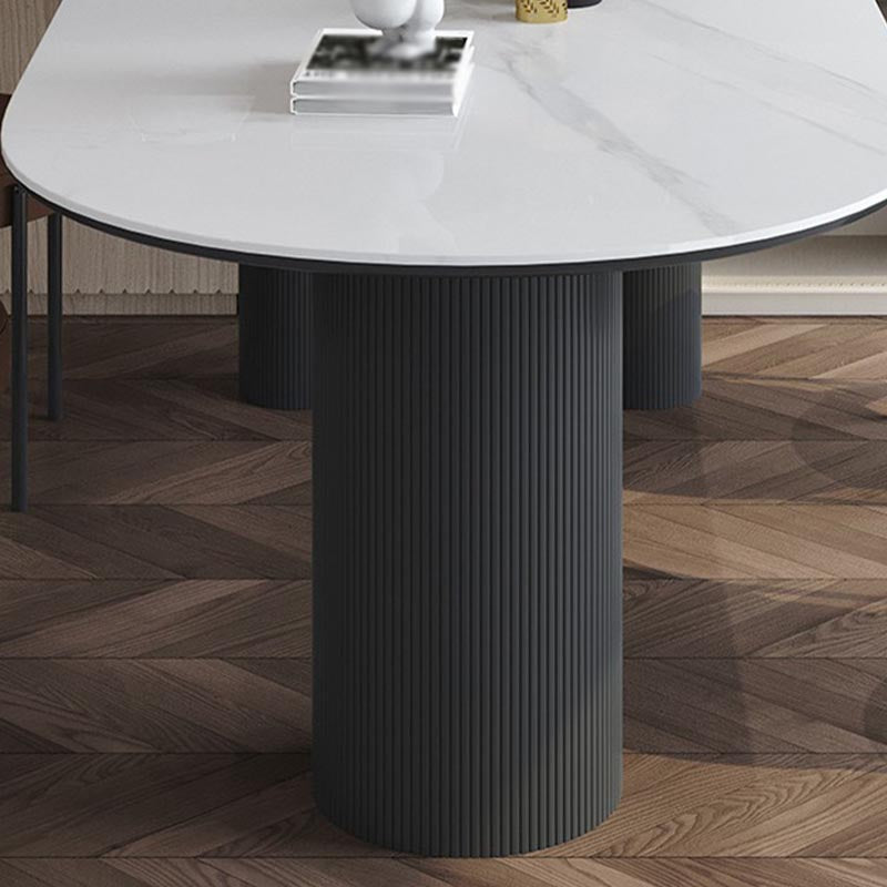 Contemporary Style Dining Table Stone 3-foot Dining Site Table for Home