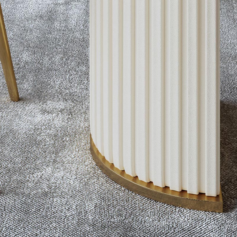 Traditional Luxury Dining Table with White Marble Oval Dining Table for Home