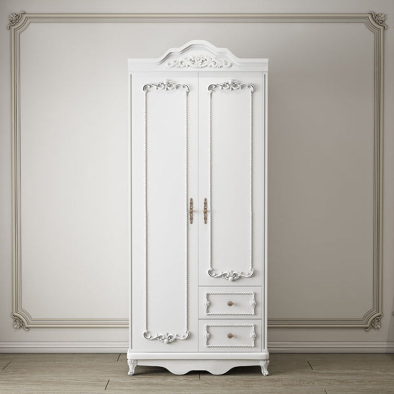 Bedroom Hinged Door Storage Cabinet Manufactured Wood French Country Cabinet with Drawers