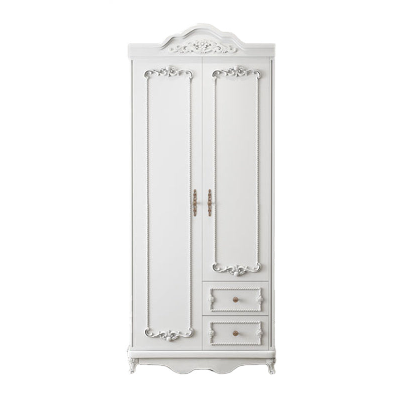 Bedroom Hinged Door Storage Cabinet Manufactured Wood French Country Cabinet with Drawers