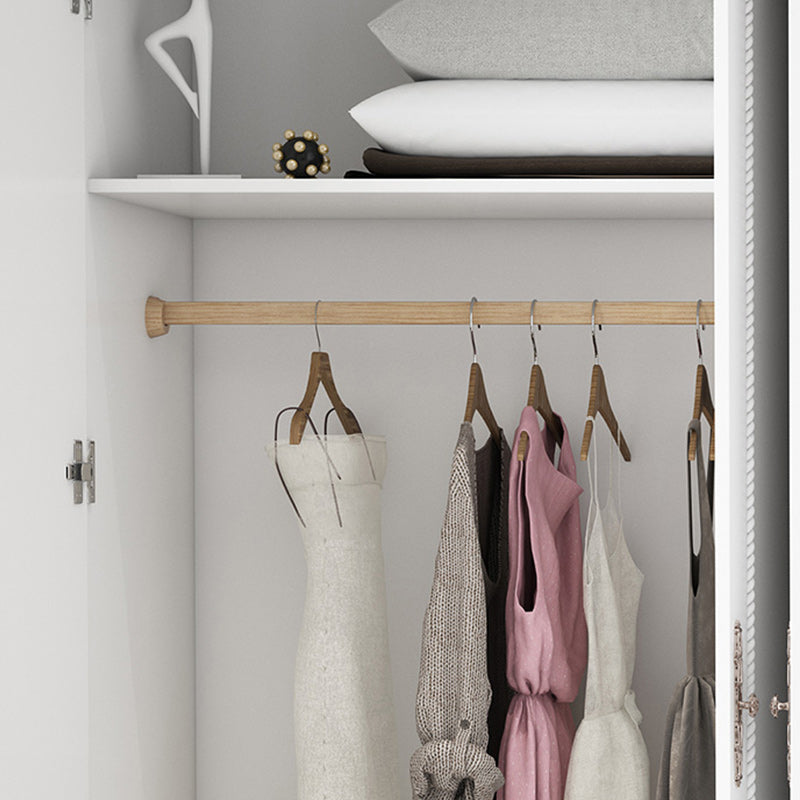 Bedroom Hinged Door Storage Cabinet Manufactured Wood French Country Cabinet with Drawers