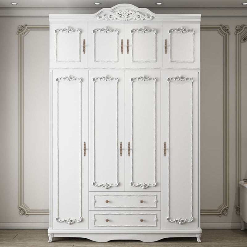 Bedroom Hinged Door Storage Cabinet Manufactured Wood French Country Cabinet with Drawers