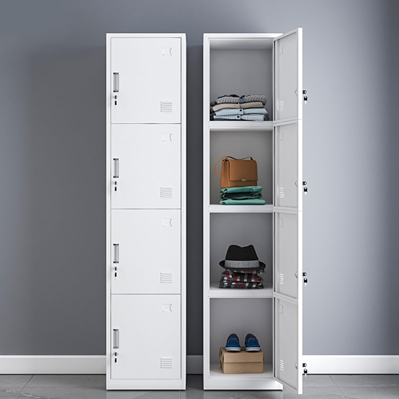 Modern Style Wardrobe Metal Wardrobe Closet with Lock,14.96" D x 16.54" W x 39.37" H