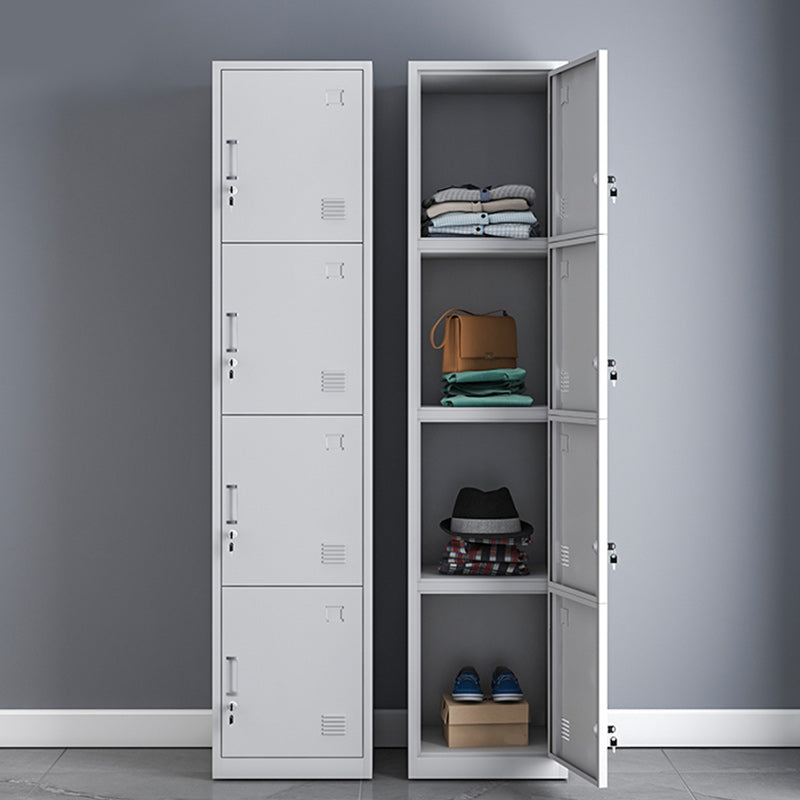 Modern Style Wardrobe Metal Wardrobe Closet with Lock,14.96" D x 16.54" W x 39.37" H