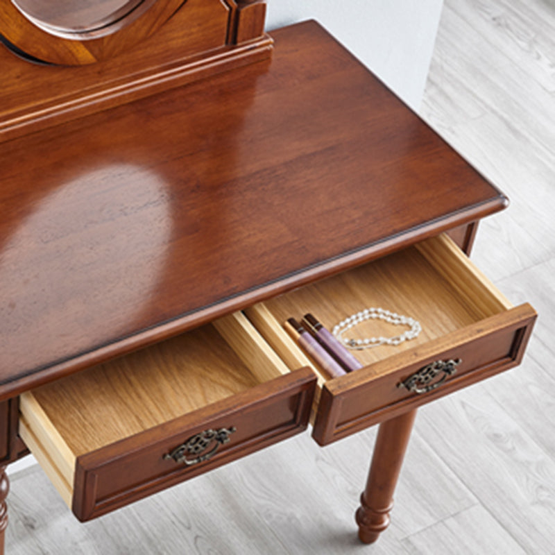 Wooden Vanity Dressing Table Traditional Vanity Makeup Table Set