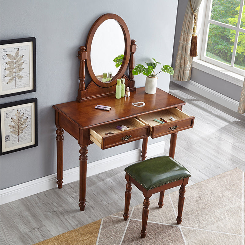 Wooden Vanity Dressing Table Traditional Vanity Makeup Table Set