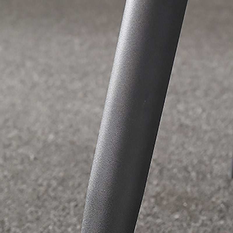 Black Metal Frame Industrial Rectangle Dining Table Sintered Stone Table for Home