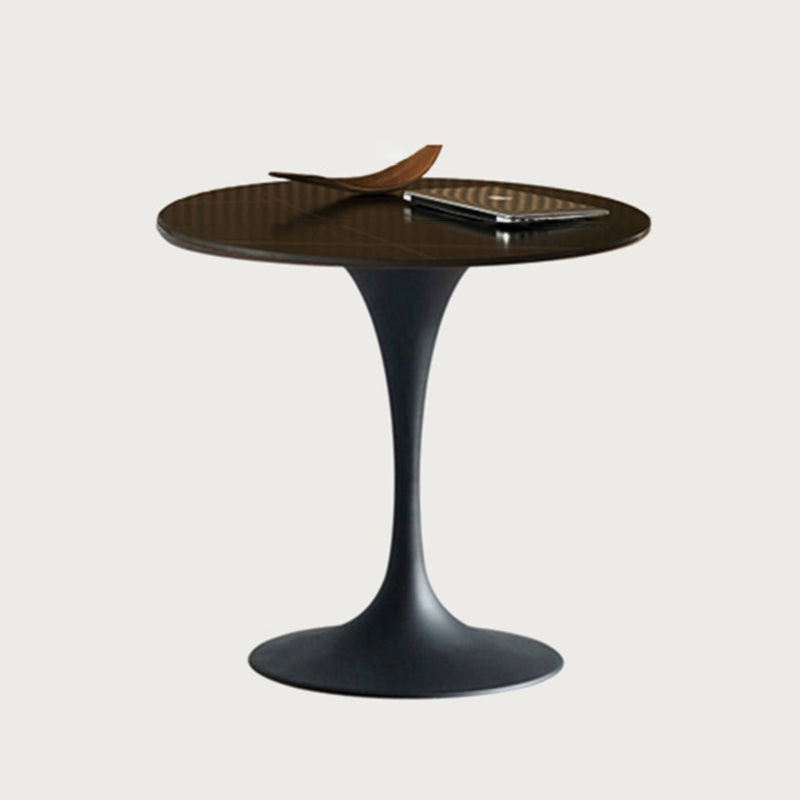 Modern Style Round Dining Table Tulip Home Table with Metal Base