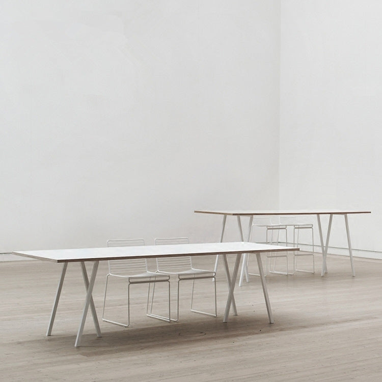 Industrial Dinning Table with Black Pine Rectangle Dining Table for Kitchen