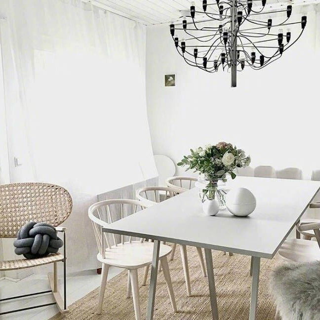 Industrial Dinning Table with Black Pine Rectangle Dining Table for Kitchen