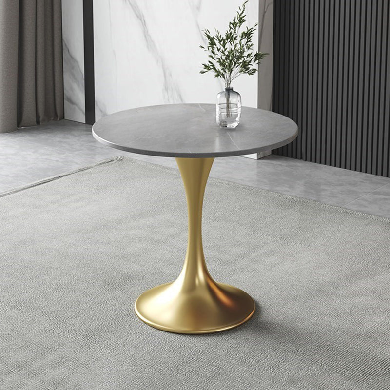 Traditional Luxury Dining Table Sintered Stone Tulip Table for Dining Room
