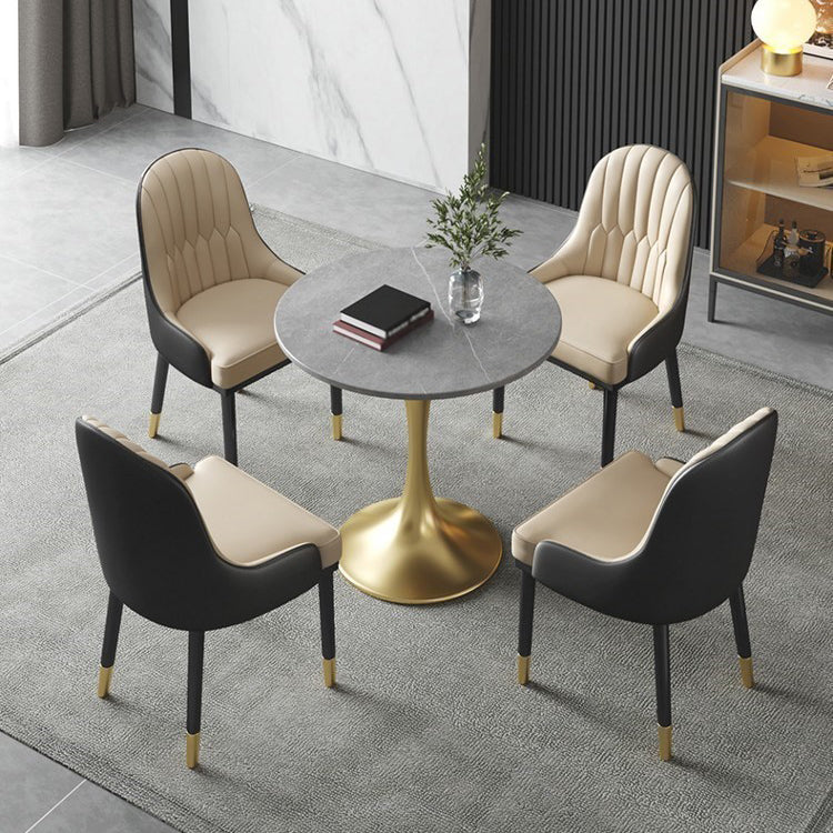 Traditional Luxury Dining Table Sintered Stone Tulip Table for Dining Room