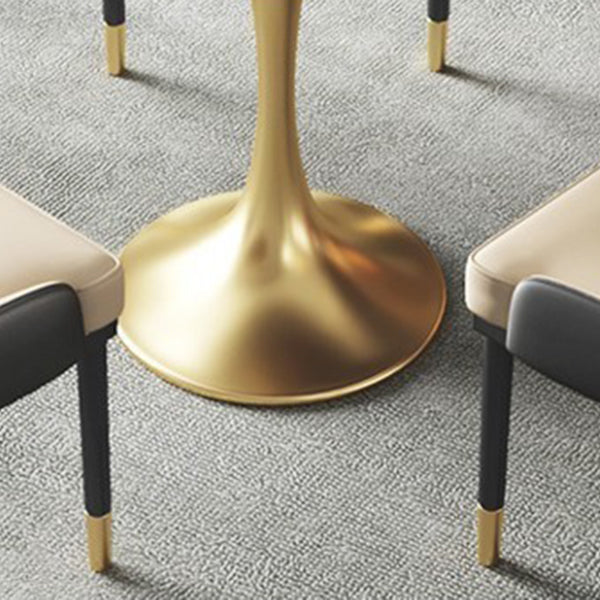 Traditional Luxury Dining Table Sintered Stone Tulip Table for Dining Room