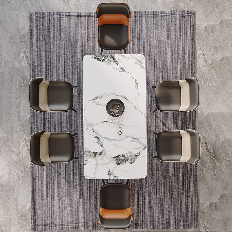 Brasserie Contemporary Faux Leather Dining Chair Parsons Chair in Matte Finish