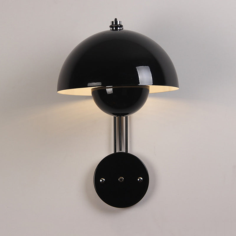Macaron Wall Light 1-Light Wall Mount Lamp with Metal Shade for Bedroom