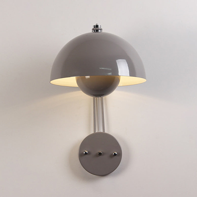 Macaron Wall Light 1-Light Wall Mount Lamp with Metal Shade for Bedroom