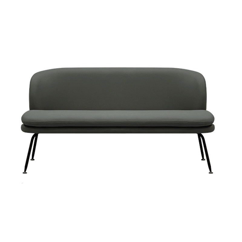 Faux Leather Stain Resistant Contemporary Tight Back Standard Settee Couch