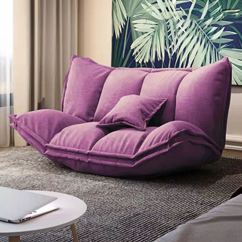 Linen Contemporary Armless Sofa Convertible Sofa, 62.99" L x 19.68" W x 19.68" H