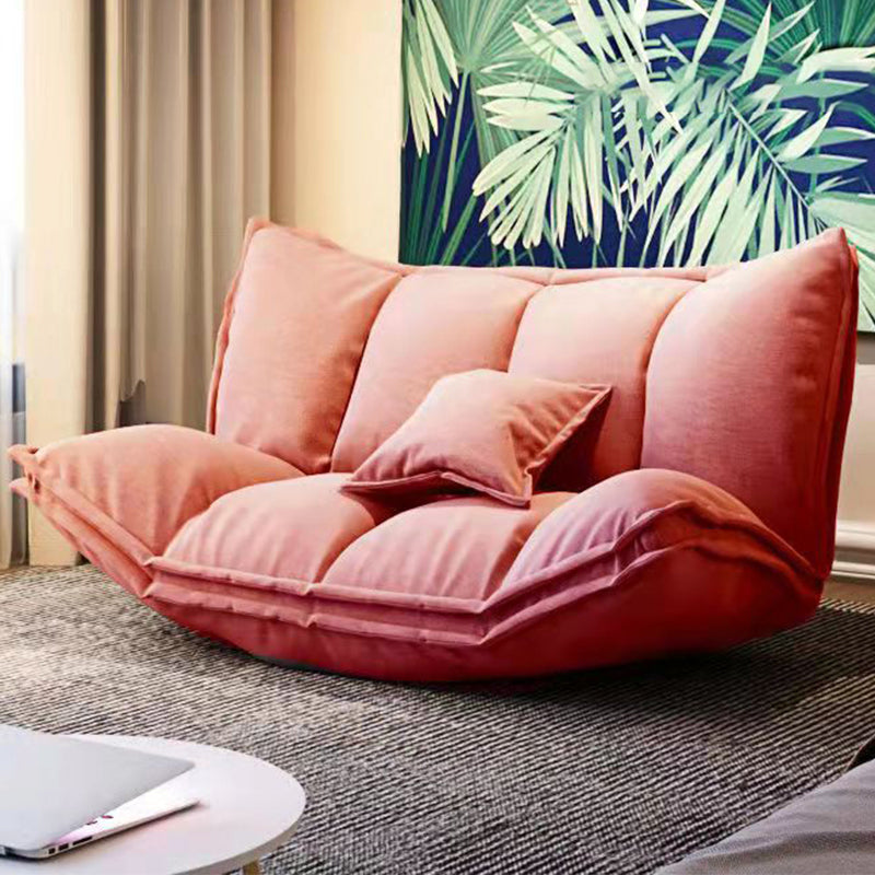 Linen Contemporary Armless Sofa Convertible Sofa, 62.99" L x 19.68" W x 19.68" H