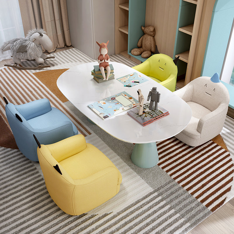 PU Chair 22.8" L x20.8" W x19.6 H Arms Included Chair for Living Room