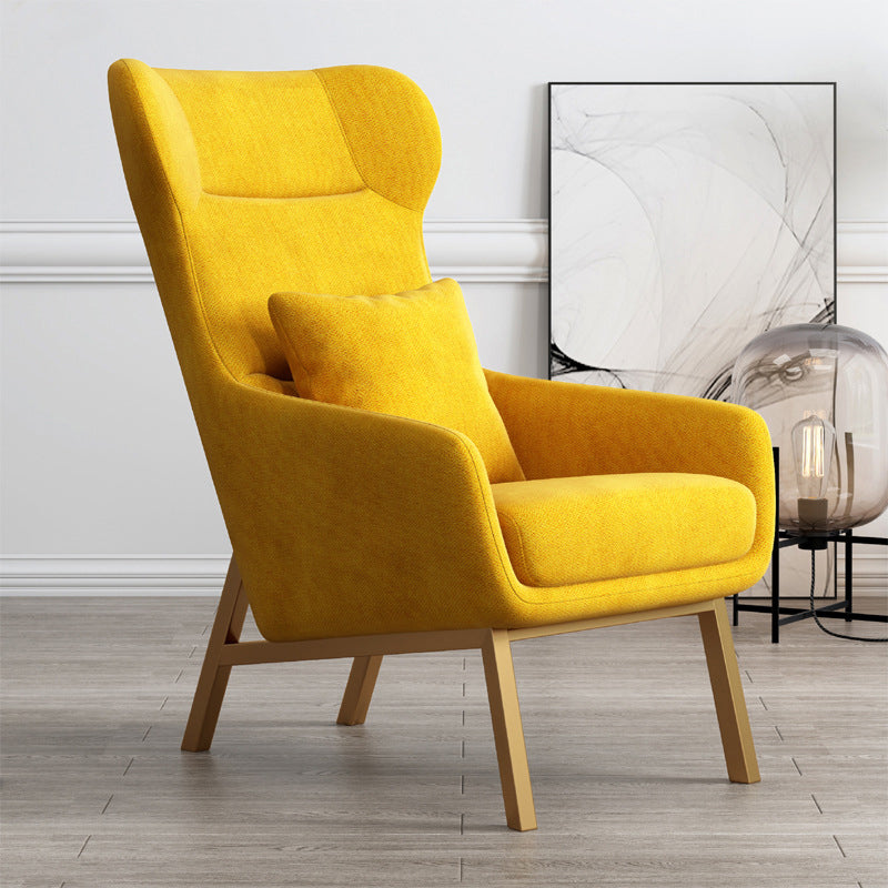 Faux Leather Chair25.5" L x37.4" W x 37.7" H  Arms Included Chair for Bedroom