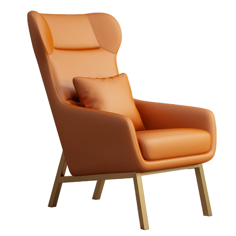 Faux Leather Chair25.5" L x37.4" W x 37.7" H  Arms Included Chair for Bedroom