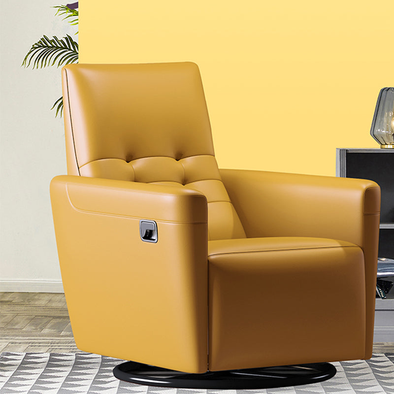 Genuine Leather Convertible Chair 29.52" L x 37.00" W x 40.15" H Armless Chair