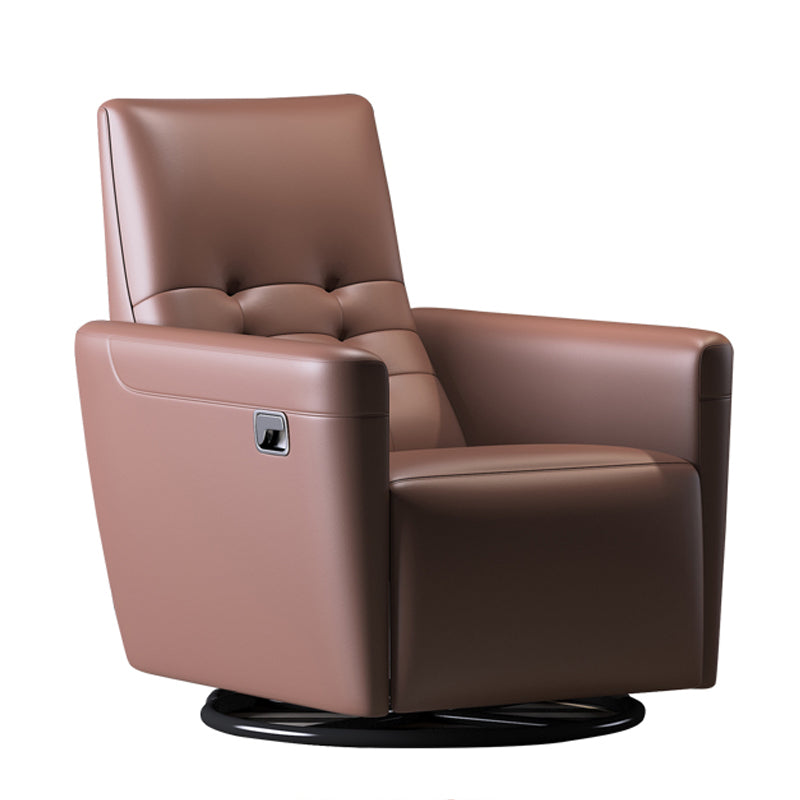 Genuine Leather Convertible Chair 29.52" L x 37.00" W x 40.15" H Armless Chair