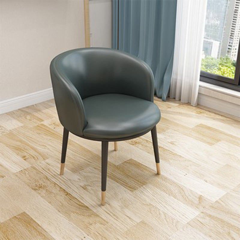 Recessed Arms Barrel Chair Tight Back Accent Chair, 16.54" W √ó 21.65" L √ó 30.71" H