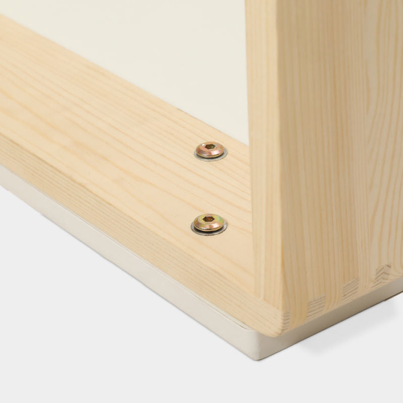 Modern Wooden Coffee Table with Light Wood Sled Base and Rectangle Top