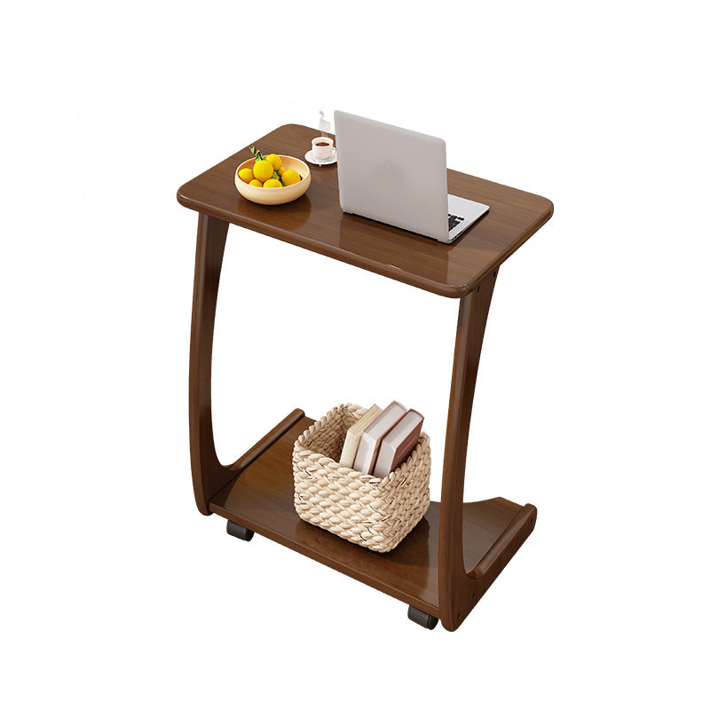 Nordic C Side Table Solid Wood Rectangular Side Table for Living Room