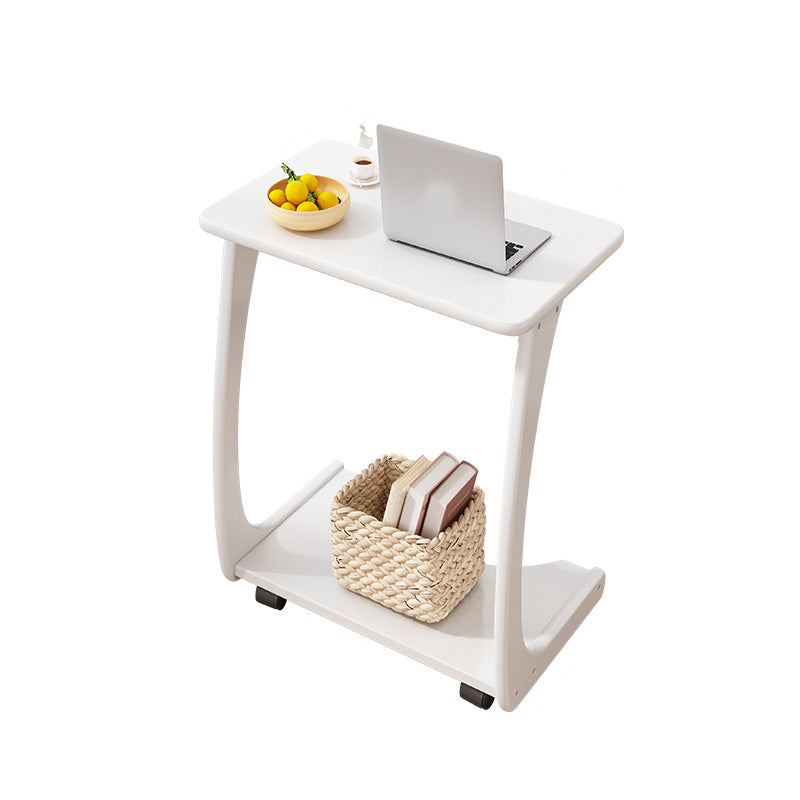 Nordic C Side Table Solid Wood Rectangular Side Table for Living Room