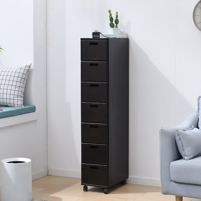 Solid Wood Rectangle Accent Chest with Drawers Chest 7.87" Long