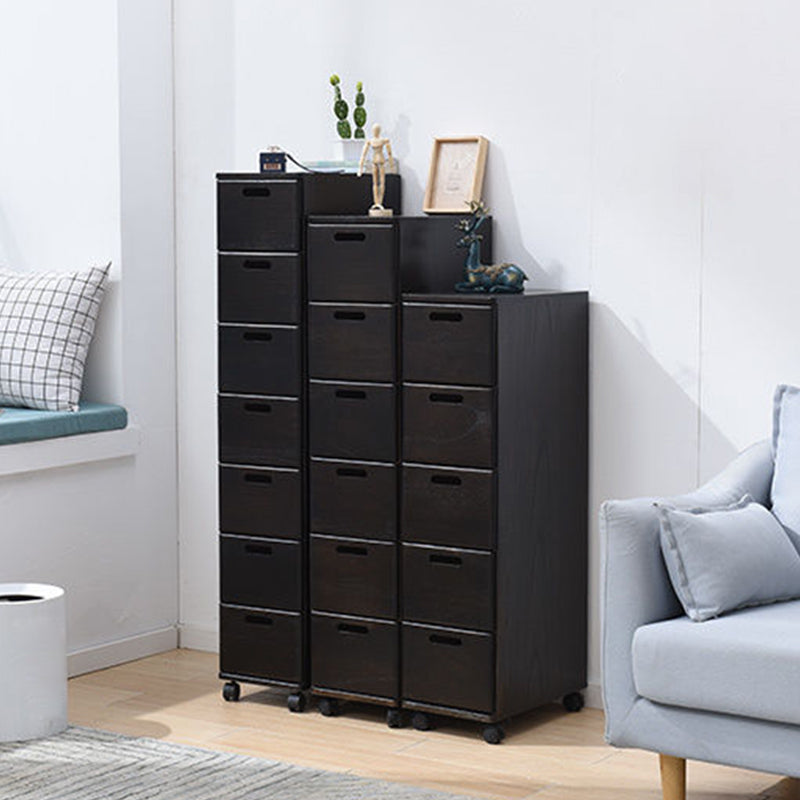 Solid Wood Rectangle Accent Chest with Drawers Chest 7.87" Long