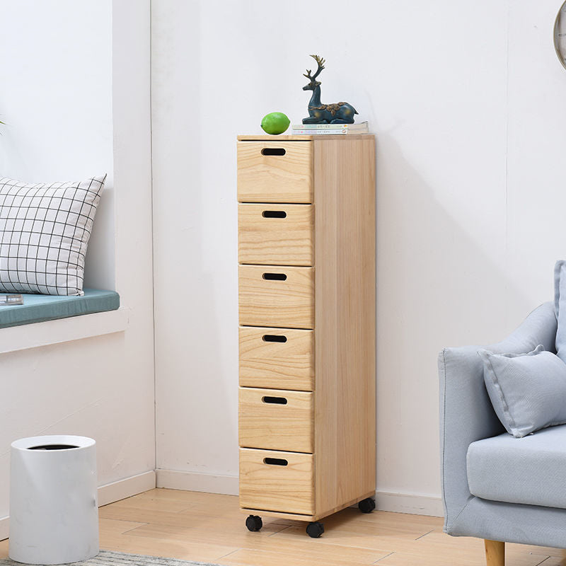 Solid Wood Rectangle Accent Chest with Drawers Chest 7.87" Long