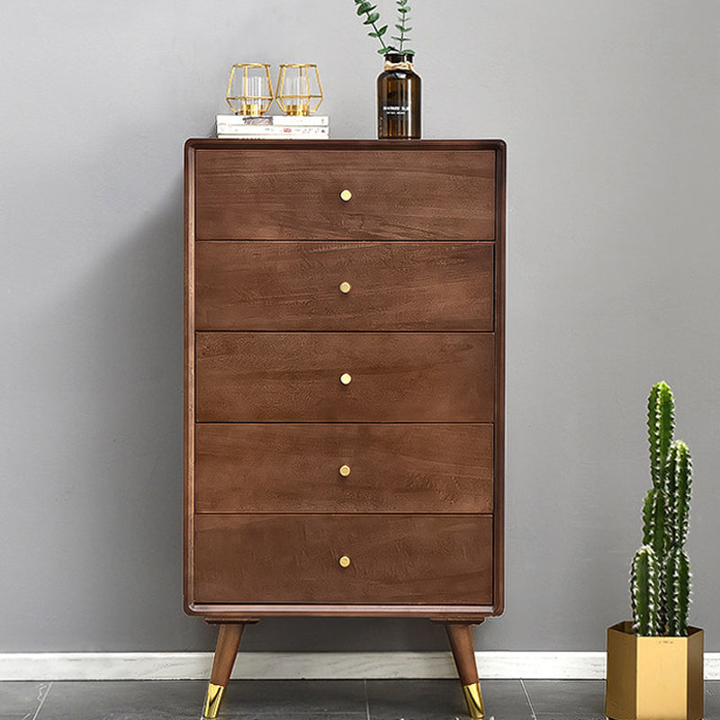 Solid Wood Accent Chest with 4/5/6/7 Drawers and Straight Legs