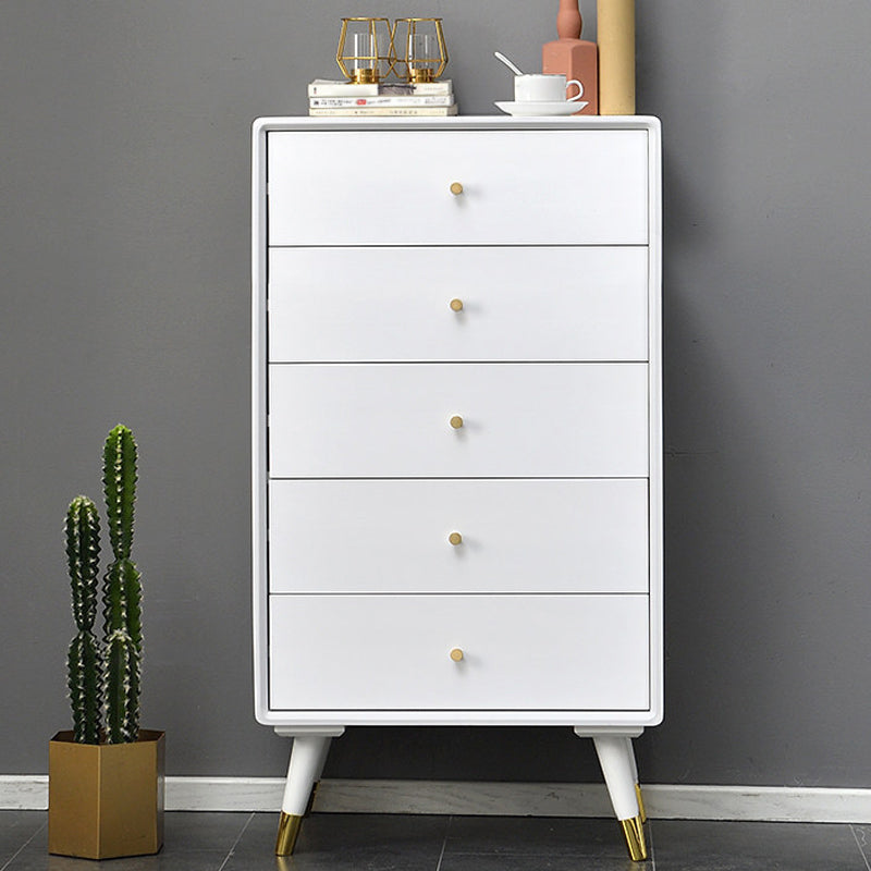 Solid Wood Accent Chest with 4/5/6/7 Drawers and Straight Legs
