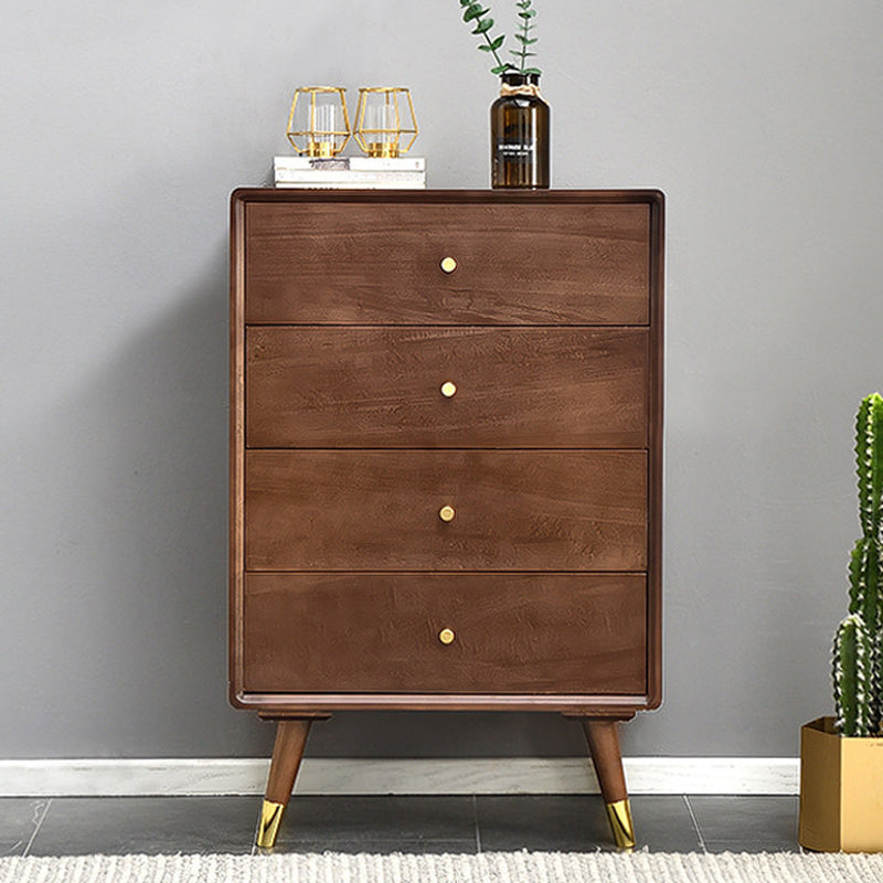Solid Wood Accent Chest with 4/5/6/7 Drawers and Straight Legs