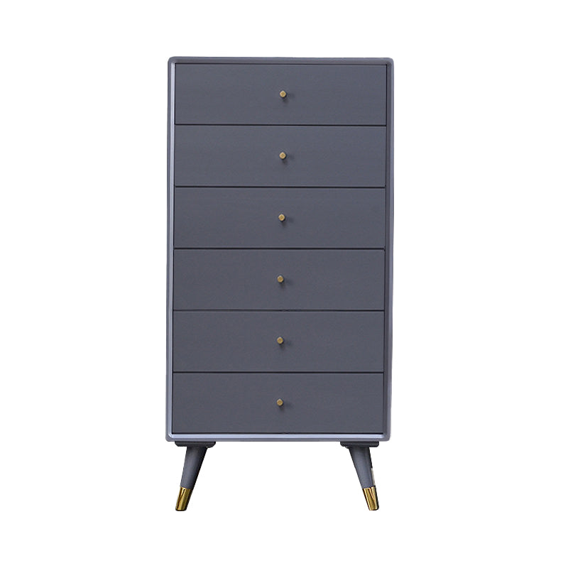 Solid Wood Accent Chest with 4/5/6/7 Drawers and Straight Legs