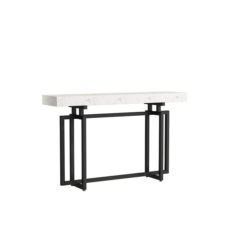 12" Wide Rectangle Scratch Resistant Console Table for Hall,Abstract Legs