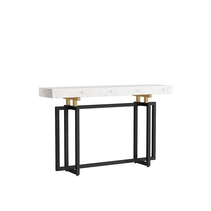 12" Wide Rectangle Scratch Resistant Console Table for Hall,Abstract Legs