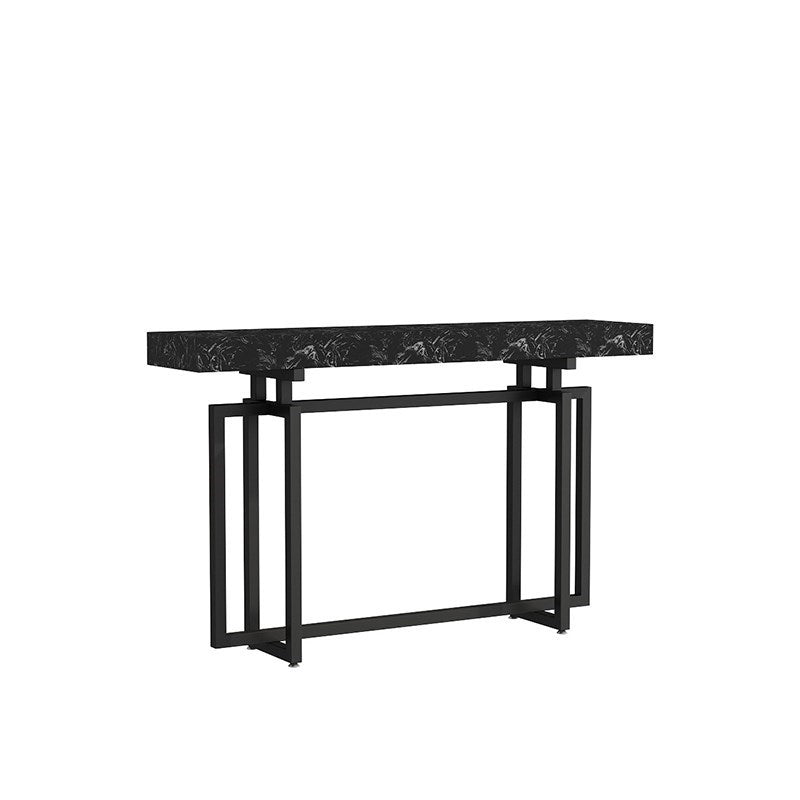 12" Wide Rectangle Scratch Resistant Console Table for Hall,Abstract Legs