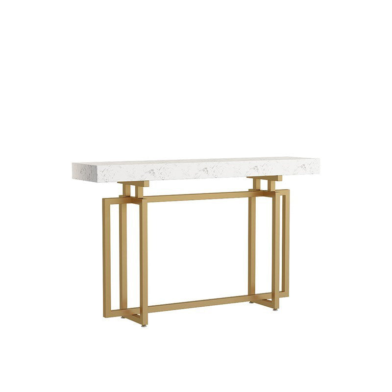 12" Wide Rectangle Scratch Resistant Console Table for Hall,Abstract Legs